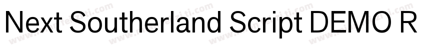 Next Southerland Script DEMO Regula字体转换